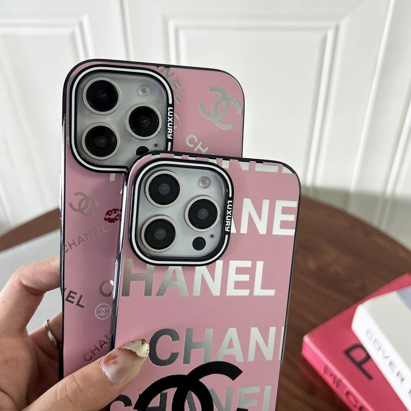 CC Pink & Black iPhone Case - Bestocase