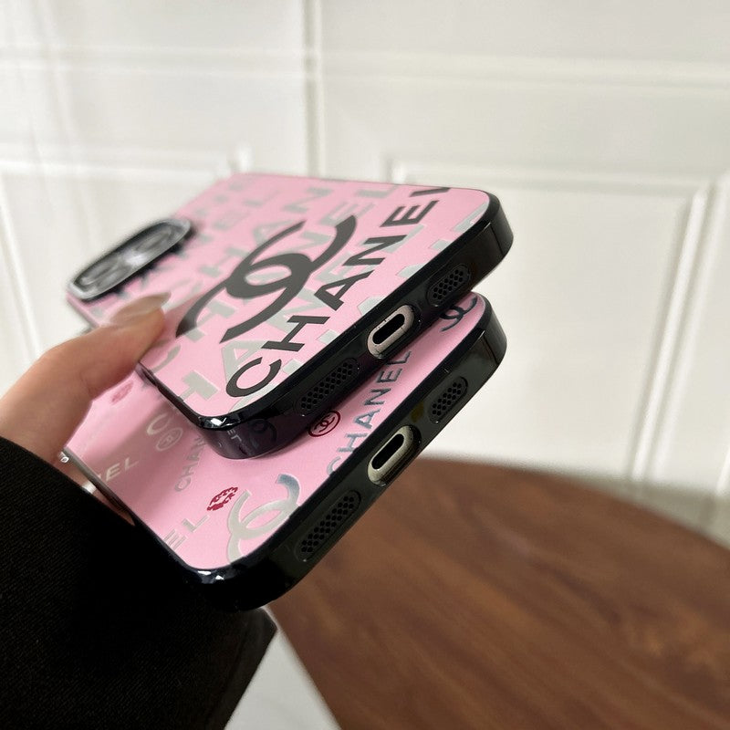 CC Pink & Black iPhone Case - Bestocase