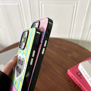 Miu Pink & Green iPhone Case - Bestocase