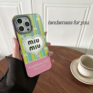 Miu Pink & Green iPhone Case - Bestocase
