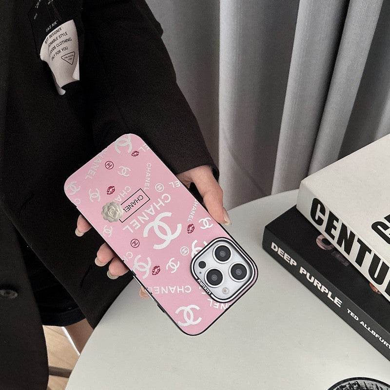 CC Pink & Black iPhone Case - Bestocase