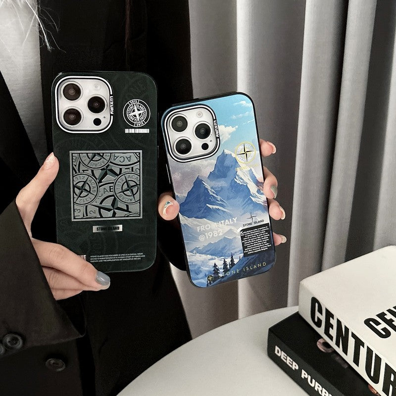 Stone Black & Blue iPhone Case - Bestocase
