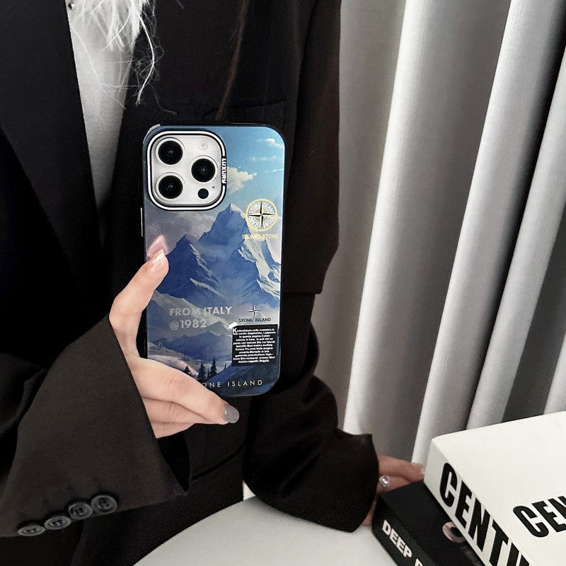 Stone Black & Blue iPhone Case - Bestocase