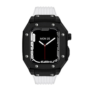 Luxury Rubber Stainless Steel Cover for Apple iWatch Series - Bestocase