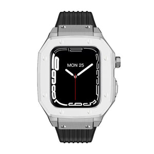 Luxury Rubber Stainless Steel Cover for Apple iWatch Series - Bestocase