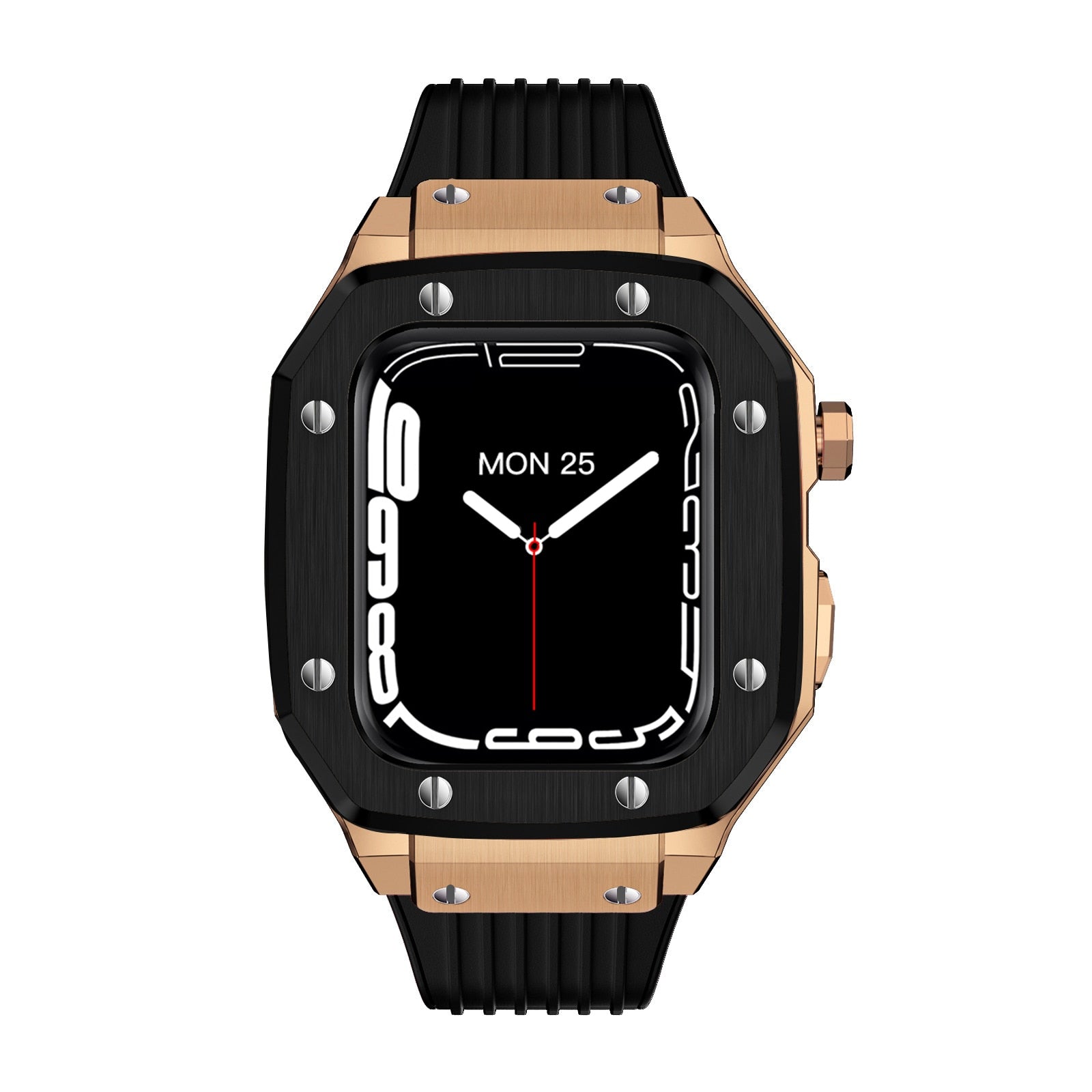 Luxury Rubber Stainless Steel Cover for Apple iWatch Series - Bestocase