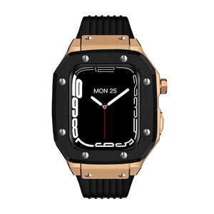 Luxury Rubber Stainless Steel Cover for Apple iWatch Series - Bestocase