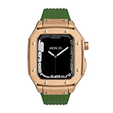 Luxury Rubber Stainless Steel Cover for Apple iWatch Series - Bestocase