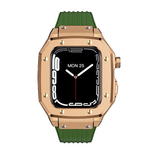 Luxury Rubber Stainless Steel Cover for Apple iWatch Series - Bestocase