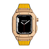 Luxury Rubber Stainless Steel Cover for Apple iWatch Series - Bestocase