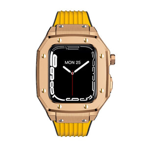 Luxury Rubber Stainless Steel Cover for Apple iWatch Series - Bestocase
