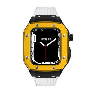 Luxury Rubber Stainless Steel Cover for Apple iWatch Series - Bestocase