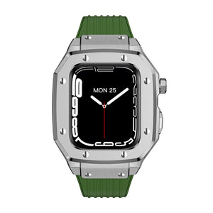Luxury Rubber Stainless Steel Cover for Apple iWatch Series - Bestocase