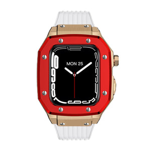 Luxury Rubber Stainless Steel Cover for Apple iWatch Series - Bestocase