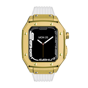 Luxury Rubber Stainless Steel Cover for Apple iWatch Series - Bestocase