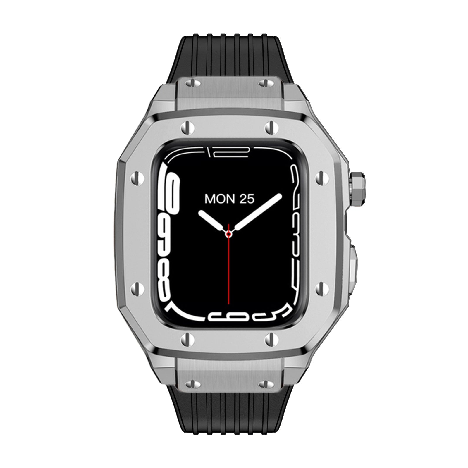 Luxury Rubber Stainless Steel Cover for Apple iWatch Series - Bestocase