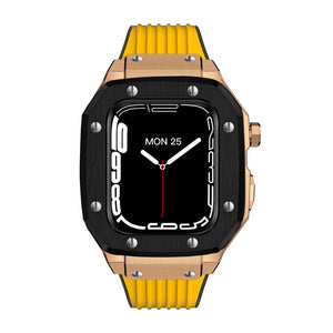 Luxury Rubber Stainless Steel Cover for Apple iWatch Series - Bestocase