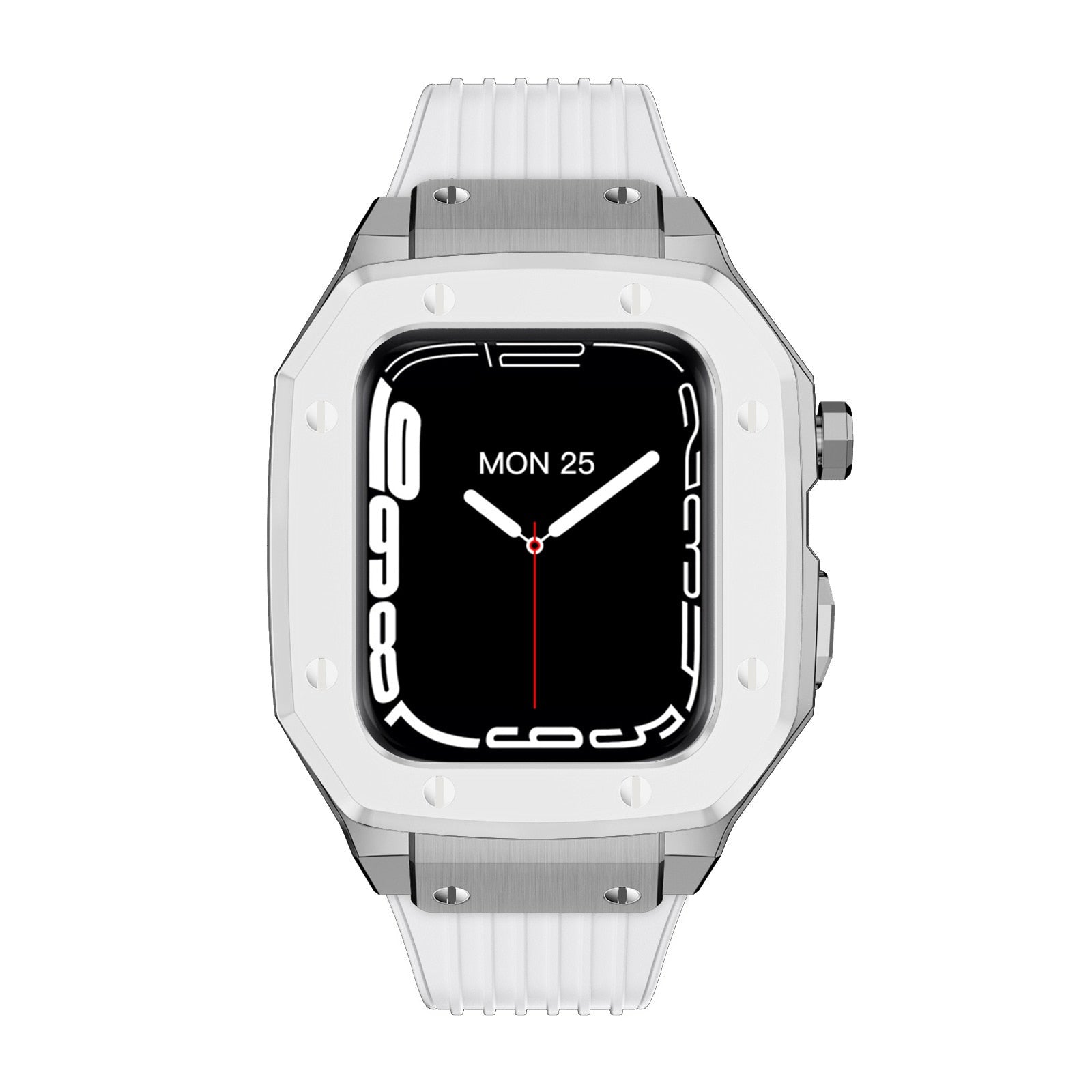 Luxury Rubber Stainless Steel Cover for Apple iWatch Series - Bestocase