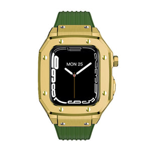 Luxury Rubber Stainless Steel Cover for Apple iWatch Series - Bestocase