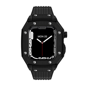Luxury Rubber Stainless Steel Cover for Apple iWatch Series - Bestocase