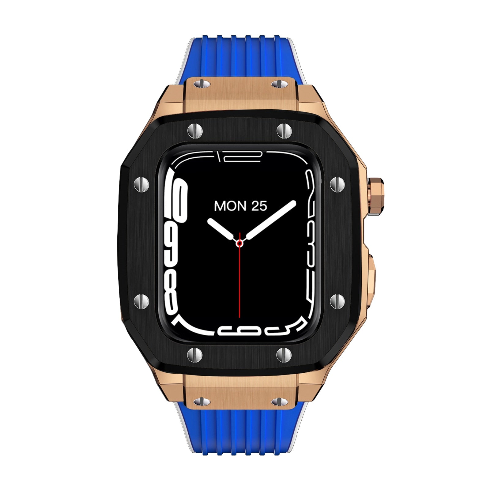 Luxury Rubber Stainless Steel Cover for Apple iWatch Series - Bestocase
