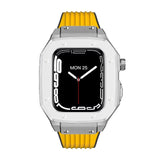 Luxury Rubber Stainless Steel Cover for Apple iWatch Series - Bestocase