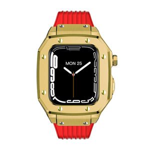 Luxury Rubber Stainless Steel Cover for Apple iWatch Series - Bestocase