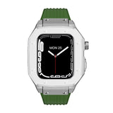 Luxury Rubber Stainless Steel Cover for Apple iWatch Series - Bestocase