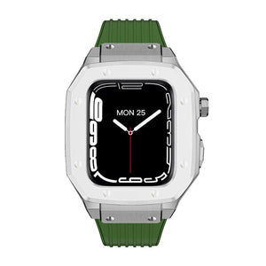 Luxury Rubber Stainless Steel Cover for Apple iWatch Series - Bestocase