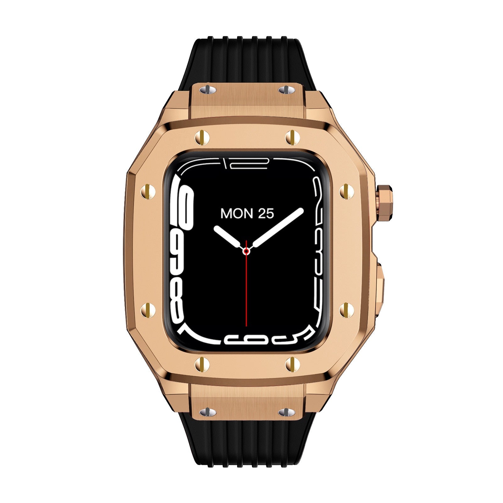 Luxury Rubber Stainless Steel Cover for Apple iWatch Series - Bestocase