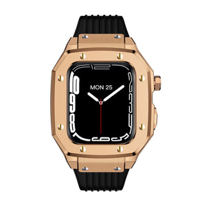 Luxury Rubber Stainless Steel Cover for Apple iWatch Series - Bestocase