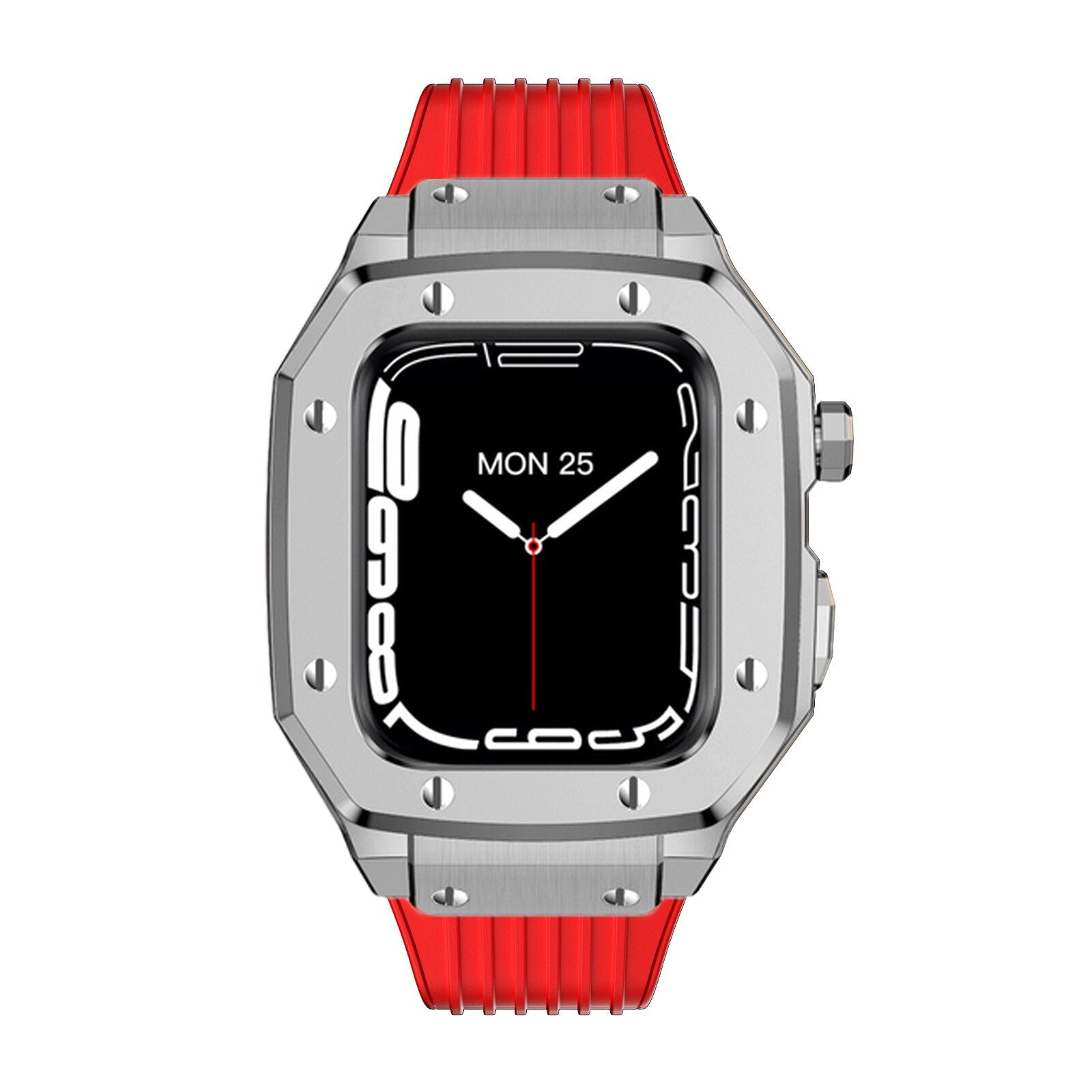 Luxury Rubber Stainless Steel Cover for Apple iWatch Series - Bestocase