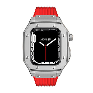 Luxury Rubber Stainless Steel Cover for Apple iWatch Series - Bestocase