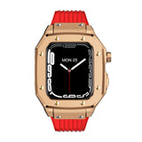 Luxury Rubber Stainless Steel Cover for Apple iWatch Series - Bestocase