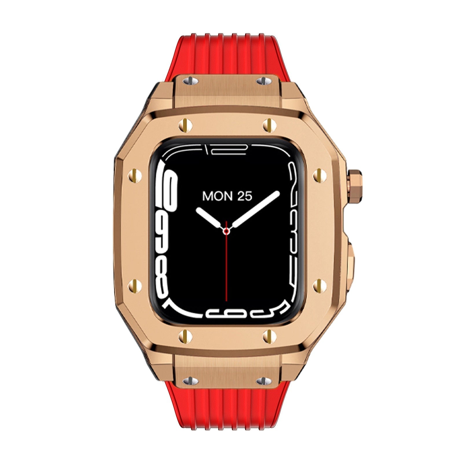 Luxury Rubber Stainless Steel Cover for Apple iWatch Series - Bestocase