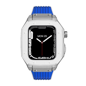 Luxury Rubber Stainless Steel Cover for Apple iWatch Series - Bestocase