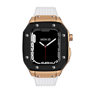Luxury Rubber Stainless Steel Cover for Apple iWatch Series - Bestocase