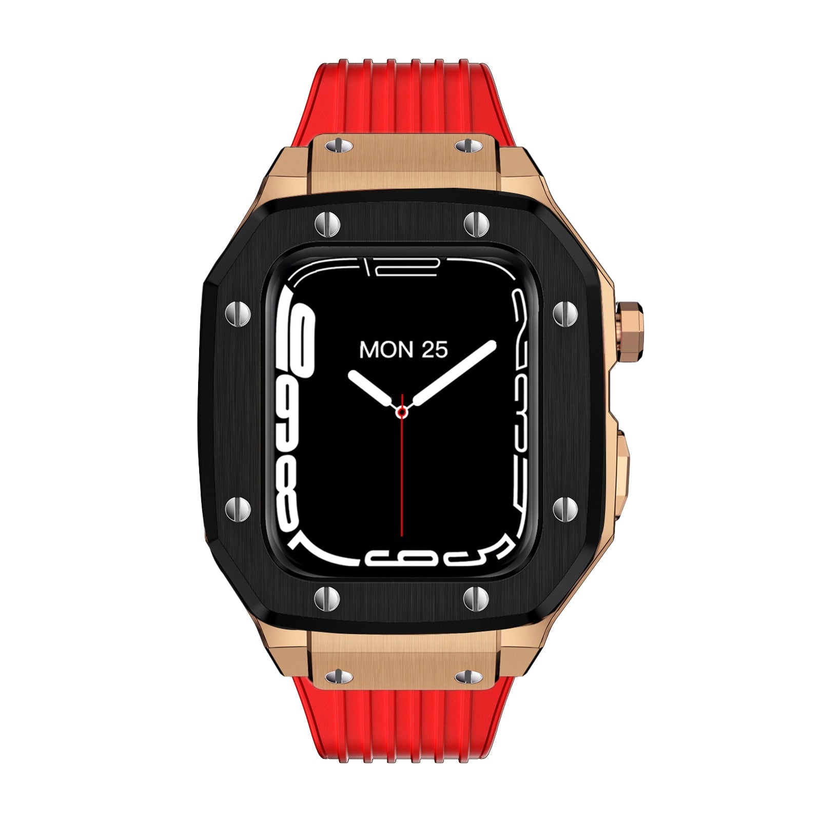 Luxury Rubber Stainless Steel Cover for Apple iWatch Series - Bestocase