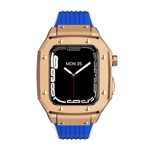Luxury Rubber Stainless Steel Cover for Apple iWatch Series - Bestocase