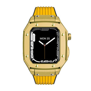 Luxury Rubber Stainless Steel Cover for Apple iWatch Series - Bestocase