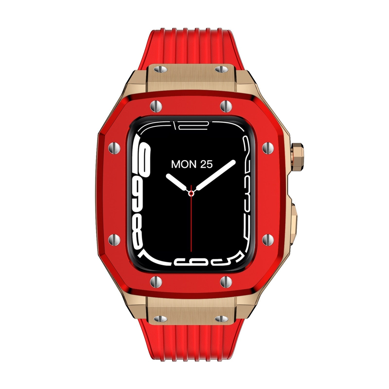 Luxury Rubber Stainless Steel Cover for Apple iWatch Series - Bestocase