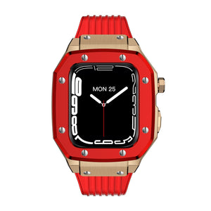 Luxury Rubber Stainless Steel Cover for Apple iWatch Series - Bestocase