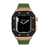 Luxury Rubber Stainless Steel Cover for Apple iWatch Series - Bestocase