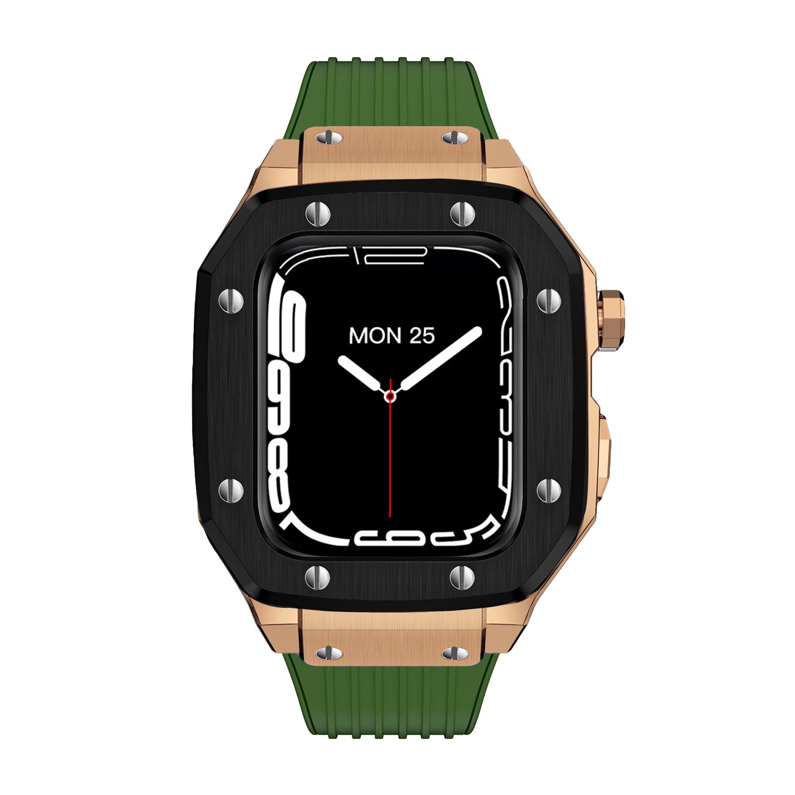 Luxury Rubber Stainless Steel Cover for Apple iWatch Series - Bestocase