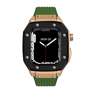 Luxury Rubber Stainless Steel Cover for Apple iWatch Series - Bestocase