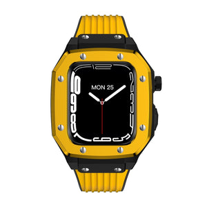Luxury Rubber Stainless Steel Cover for Apple iWatch Series - Bestocase