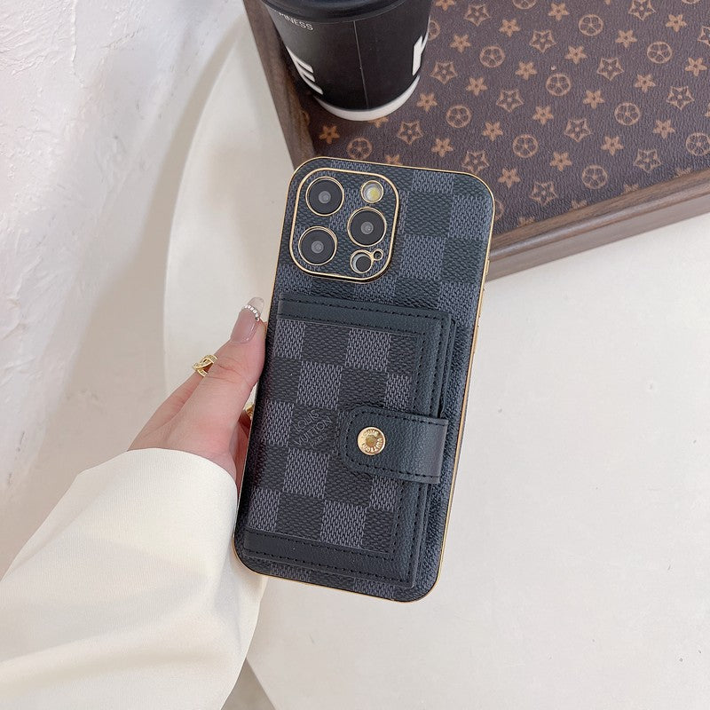 Lou Classic Color Card Bag iPhone Case - Bestocase