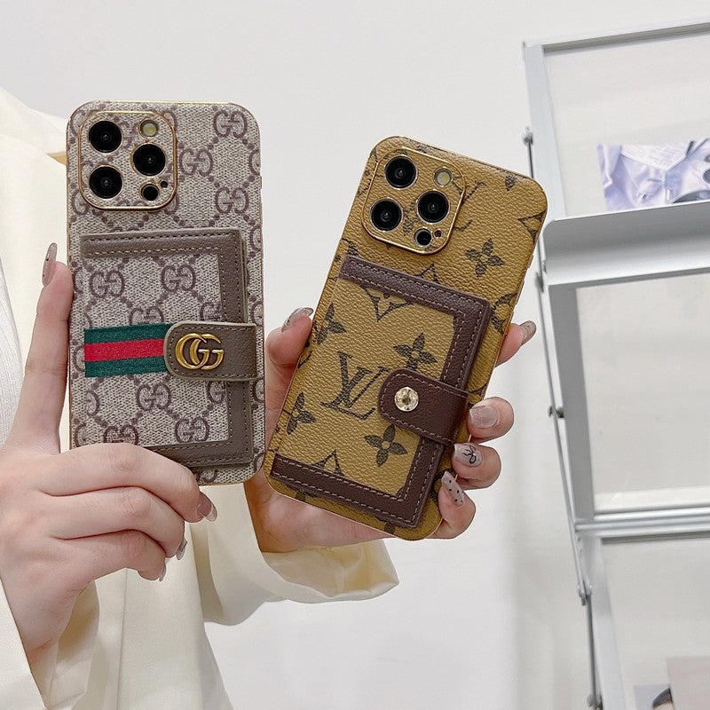 Lou Classic Color Card Bag iPhone Case - Bestocase