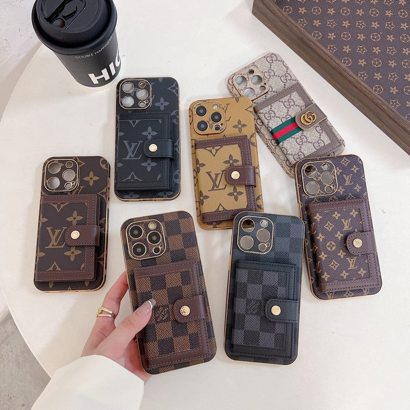Lou Classic Color Card Bag iPhone Case - Bestocase