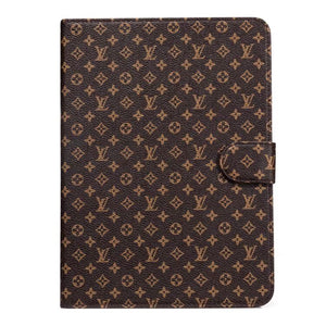 Luxury Canvas Monogram Leather Fresh Summer Theme Pattern Apple iPad case - Bestocase